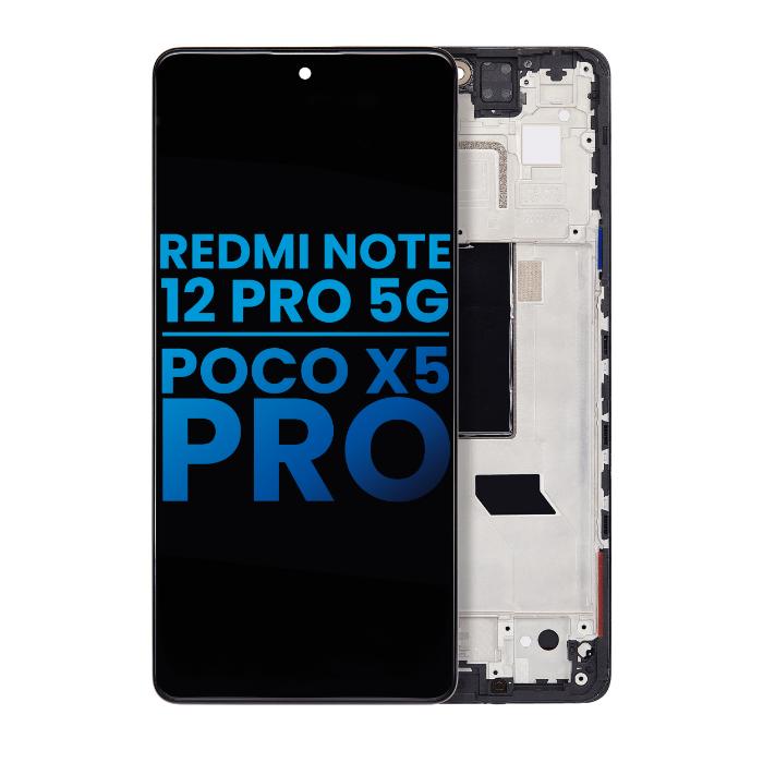 Xiaomi Redmi Note 12 Pro 5G / Poco X5 Pro LCD Assembly With Frame Replacement