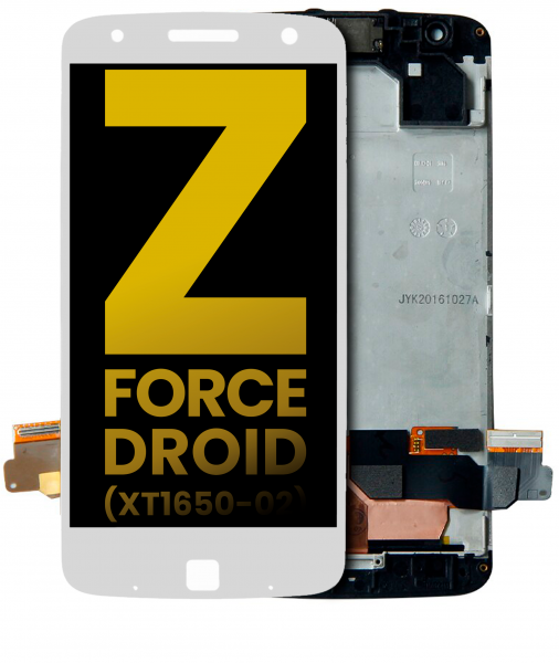 Motorola Moto Z Force Droid (XT1650-02 / 2016) Screen Replacement White