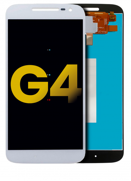 Motorola Moto G4 (XT1625 / 2016) Screen Replacement White Without Frame