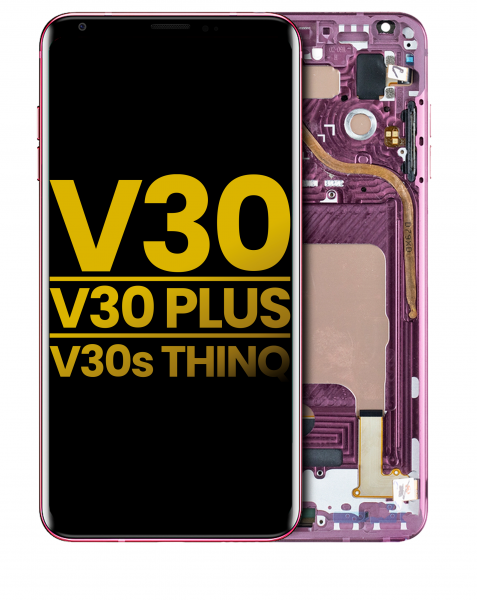 LG V30S ThinQ Screen Replacement Raspberry Rose