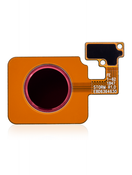 LG V50 ThinQ 5G Home Button Fingerprint Sensor Flex Replacement Red