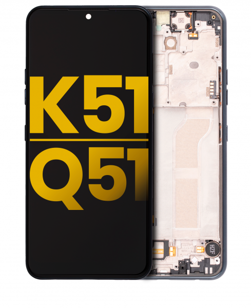 LG Q51 Screen Replacement Black