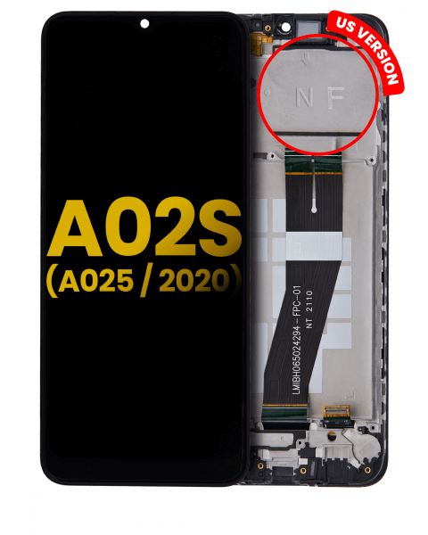 Samsung Galaxy A02S (A025 / 2020) Screen With Frame Replacement