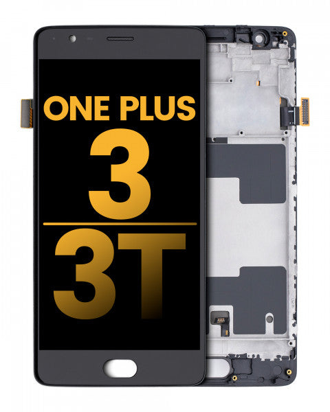 OnePlus 3T Screen Replacement Black With Frame
