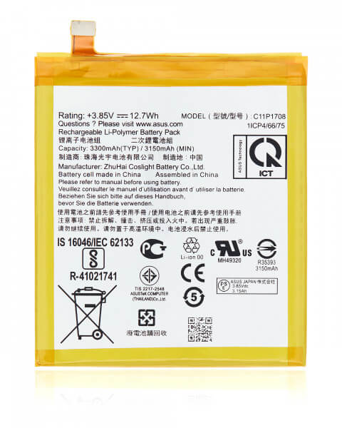 Asus ZenFone 5z (ZS620KL)  Battery Replacement