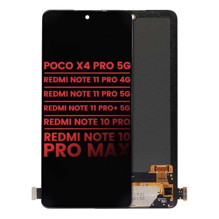 Xiaomi Poco X4 Pro 5G / Redmi Note 11 Pro 4G / Note 11 Pro 5G / Note 11 Pro+ 5G / Redmi Note 10 Pro / Redmi Note 10 Pro Max / Redmi Note 12 Pro 4G OLED Assembly Without Frame Replacement