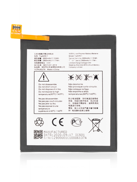 Alcatel A30 Fierce (5049 / 2017) Battery Replacement