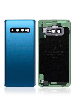 Samsung Galaxy S10 Back Cover With Camera Lens Replacement Prism Blue