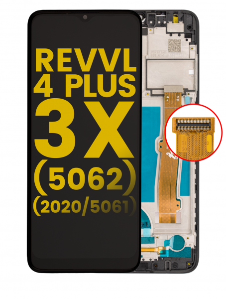 Alcatel 3X (5061 / 2020) Screen Replacement With Frame
