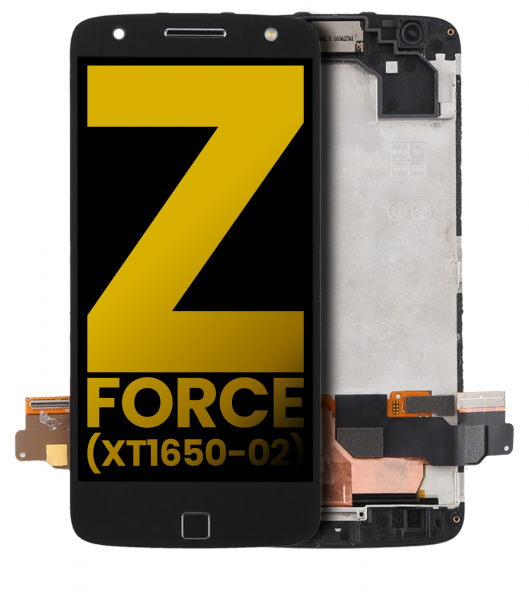 Motorola Moto Z Force Droid (XT1650-02 / 2016) Screen Replacement Black