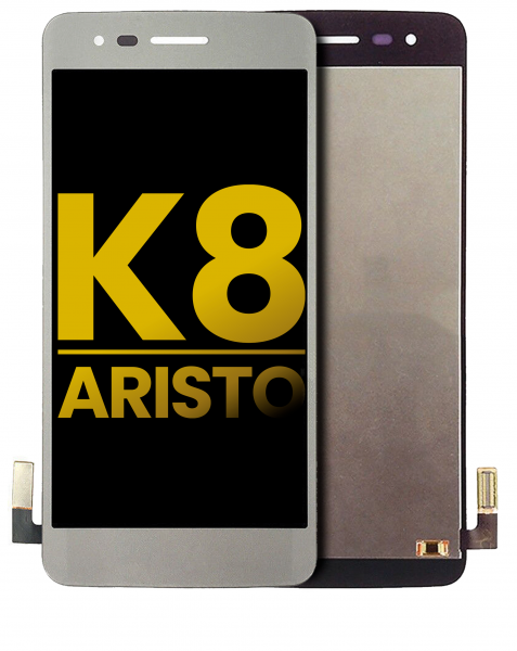 LG K8 (2017) Screen Replacement Silver US Without Frame