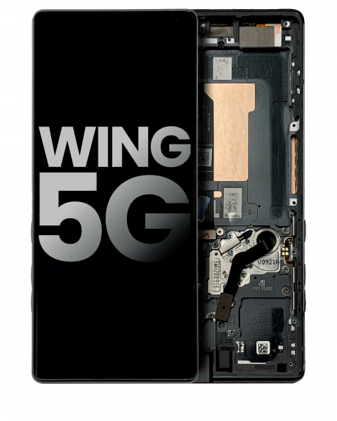 LG Wing 5G Screen (Main &amp; Secondary Screen With Frame Gray) Replacement