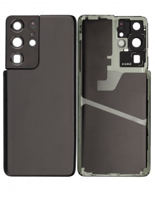 Samsung S21 Ultra Back Cover Glass With Camera Lens Replacement Phantom Black