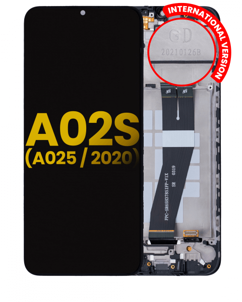 Samsung Galaxy A02S (A025 / 2020) Screen With Frame Replacement