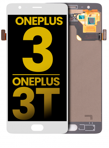 OnePlus 3T Screen Replacement White Without Frame