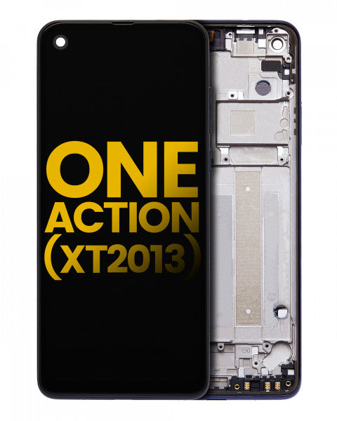 Motorola Moto One Action Screen Replacement With Frame